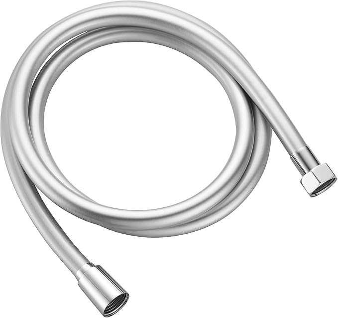 Duravel Flexible Shower Hose, 2M, Leak-Proof, Rust Resistant, Silver - Image 1